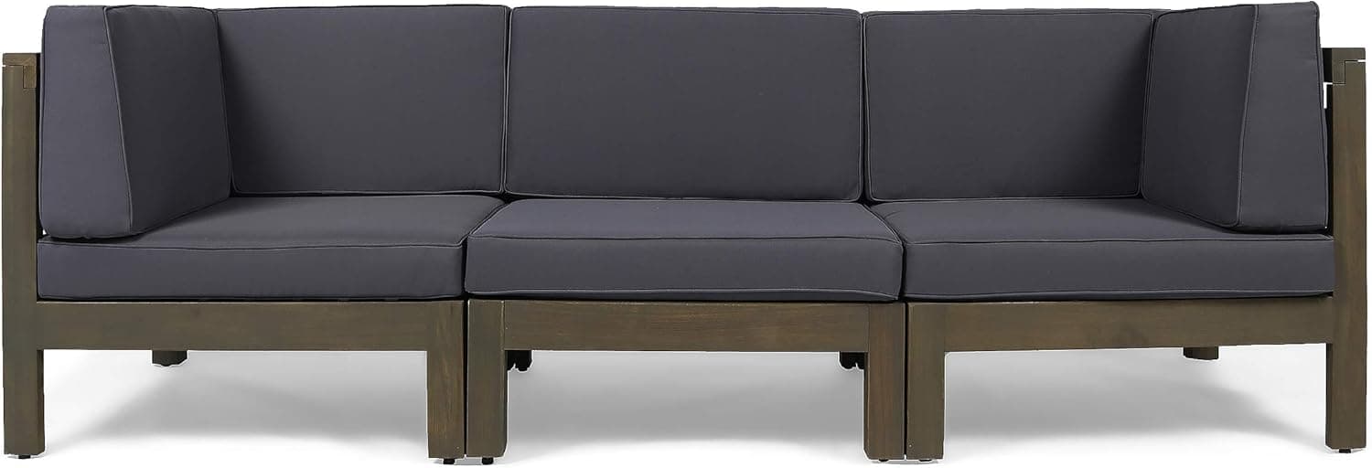 Article Timber Charcoal Sofa - Modern Sectional