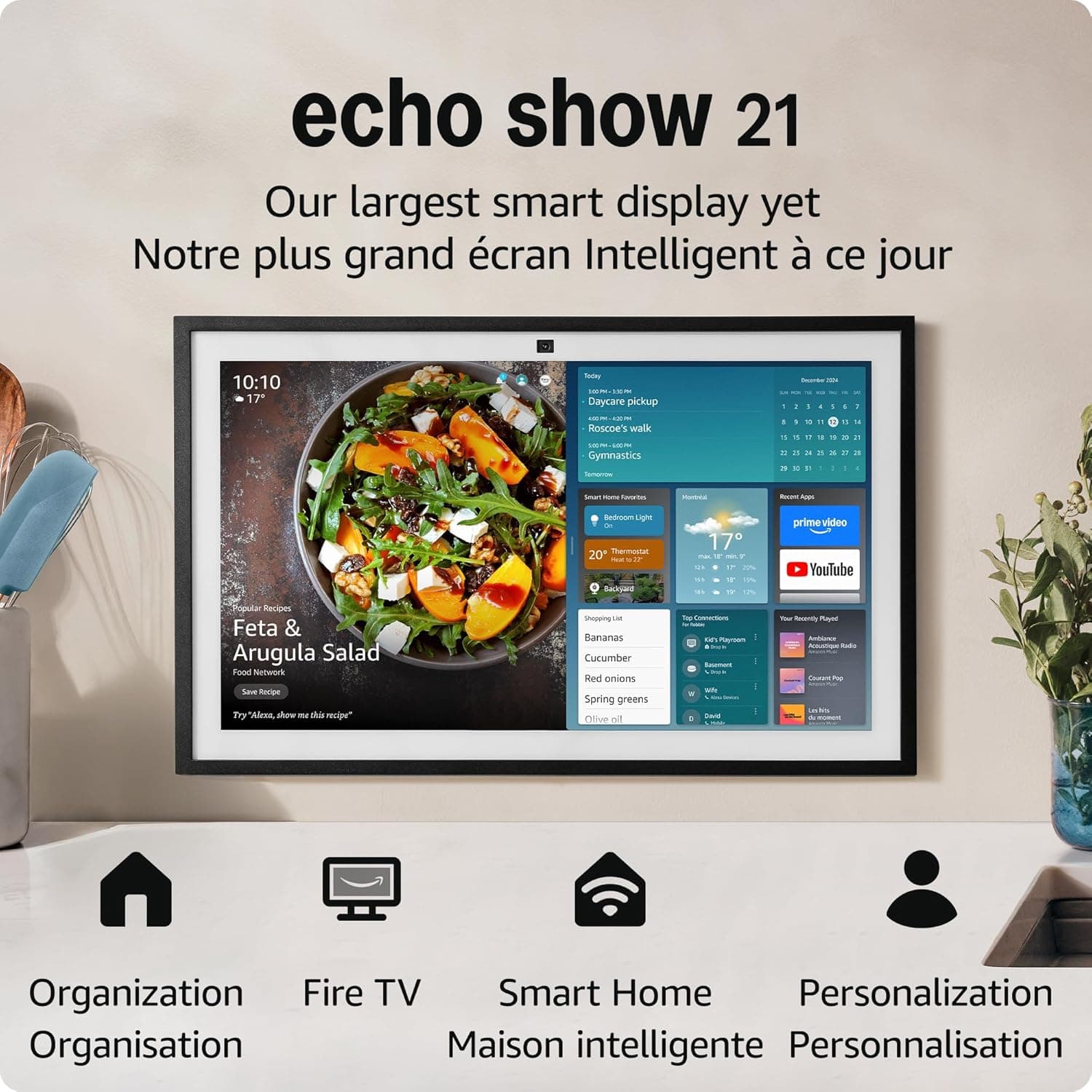 Echo Show 21 Smart Display with Alexa