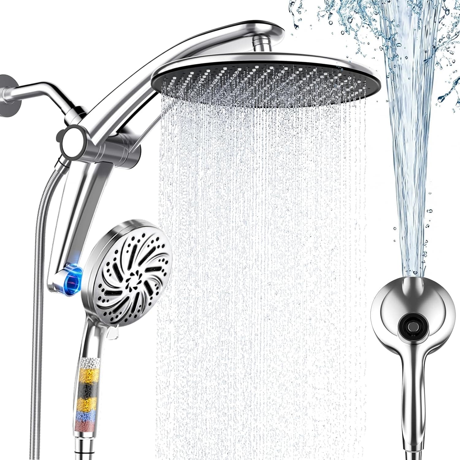 High Pressure Rainfall Shower Head with Handheld