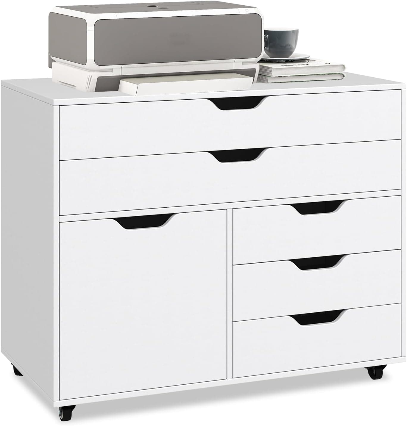 SILKYDRY Cabinet Storage Organizer Printer Stand